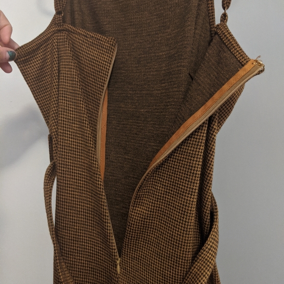 Le lis mini dress tweed pattern belted - Picture 4 of 5